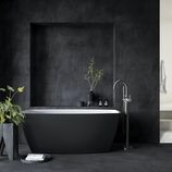 7314546 Freestanding Bath Mixer Miljoe Steel