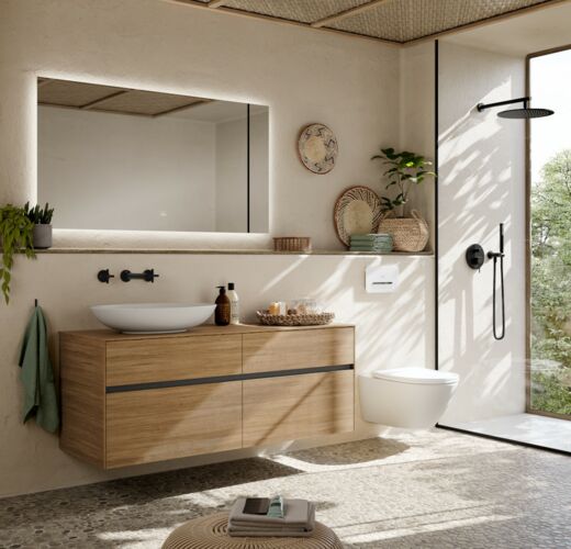 VB LoopFriends Country Contemporary Boho Bad Mit Duschwanne